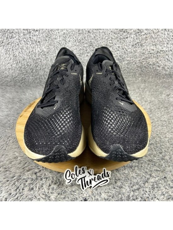Nike ZoomX Vaporfly 3 Men Size 12 Black Oatmeal Gold Running DV4129-001 main image 4